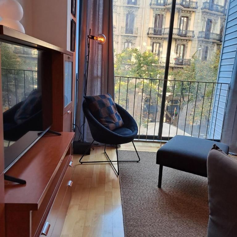 Apartamento con vistas en Rambla de Catalunya - One-Bedroom Apartment - 23