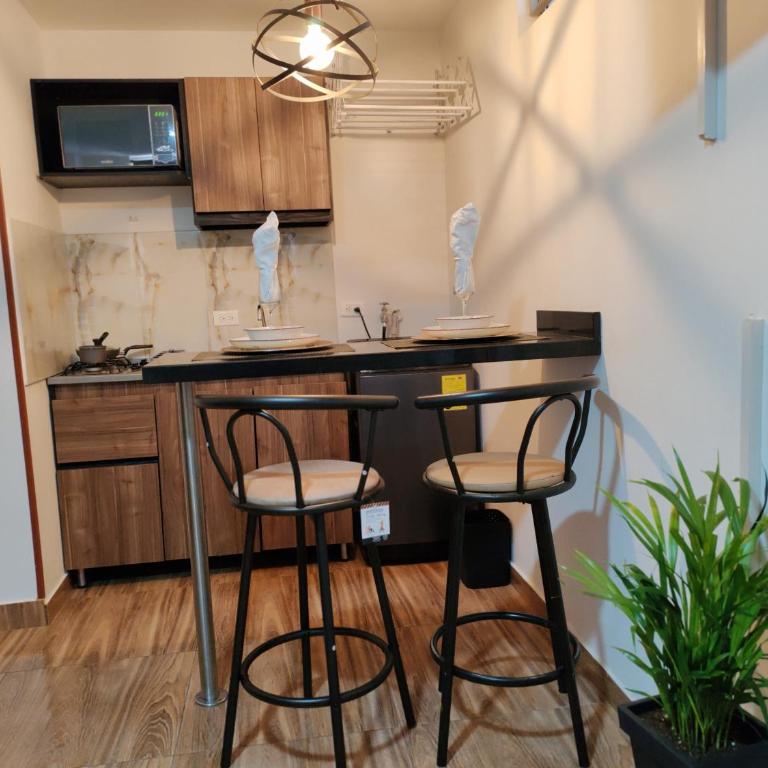Moderno Apartaestudio Privado con Excelente Ubicación y Parqueadero - Apartamento de 1 dormitorio - 4