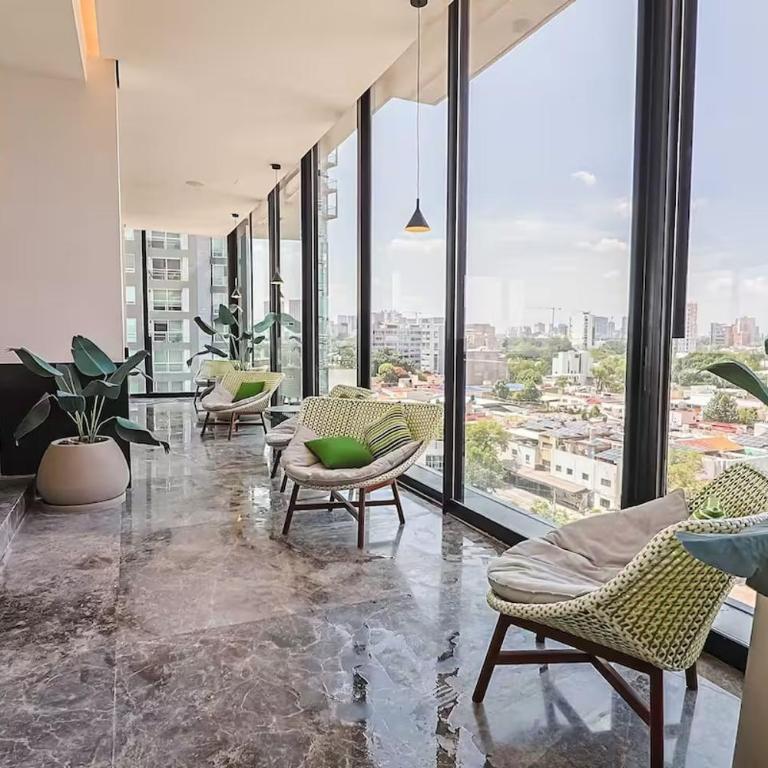 Apartment for 6 people with a pool, gym, coworking space, and parking - Three-Bedroom Apartment - 8