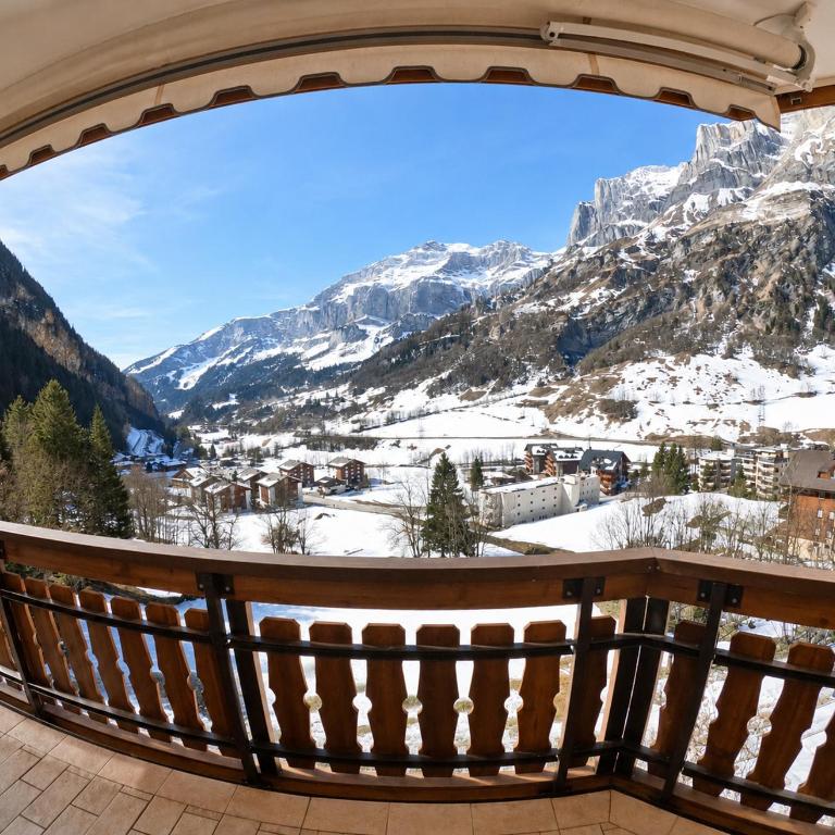 Residenz Edelweiss Leukerbad - Apartment mit 1 Schlafzimmer und Aussicht - 9