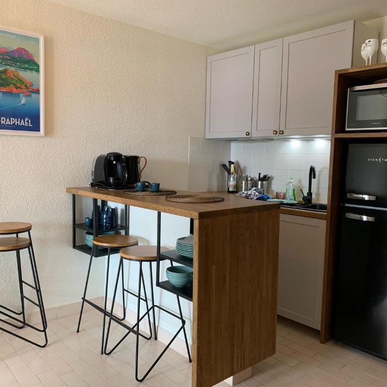 Studio climatisé avec une vue mer panoramique sur la baie d'Agay - Appartement 1 Chambre - 5