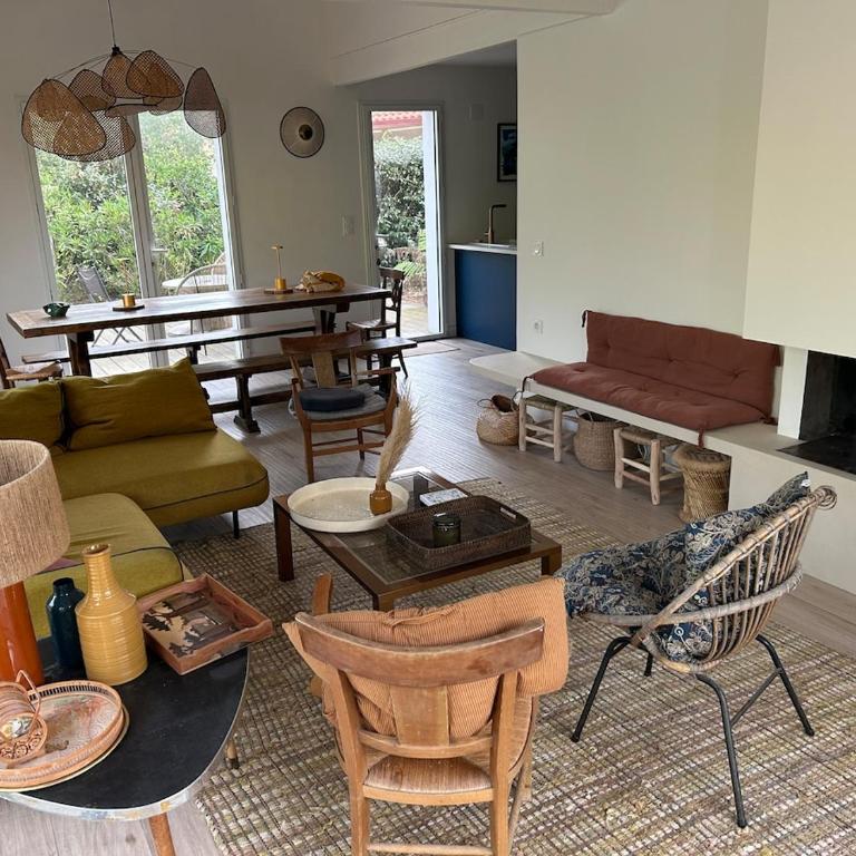 Hossegor Capbreton centre villa 14 personnes piscine chauffée - Six-Bedroom House - 13