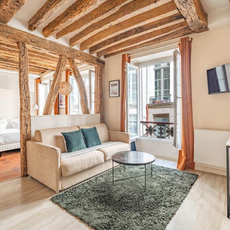 Elegant Design Studio & Montorgueil & Air Conditioning - Apartamento Deluxe de 1 dormitorio - 2