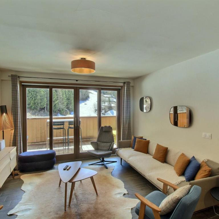 ARC 1600, Résidence Premium LE RIDGE, Appartement 12 personnes Vue Montagne - Ski aux pieds - Sauna, Hammam, Piscine intérieure chauffée, Salle de sport & fitness - Appartement 5 Chambres - 8