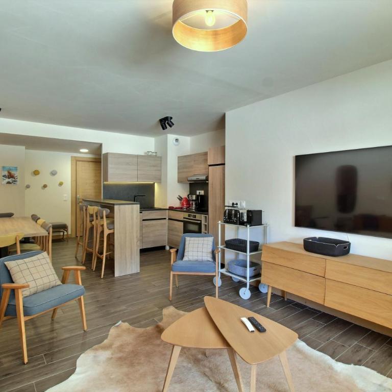 ARC 1600, Résidence Premium LE RIDGE, Appartement 12 personnes Vue Montagne - Ski aux pieds - Sauna, Hammam, Piscine intérieure chauffée, Salle de sport & fitness - Appartement 5 Chambres - 29