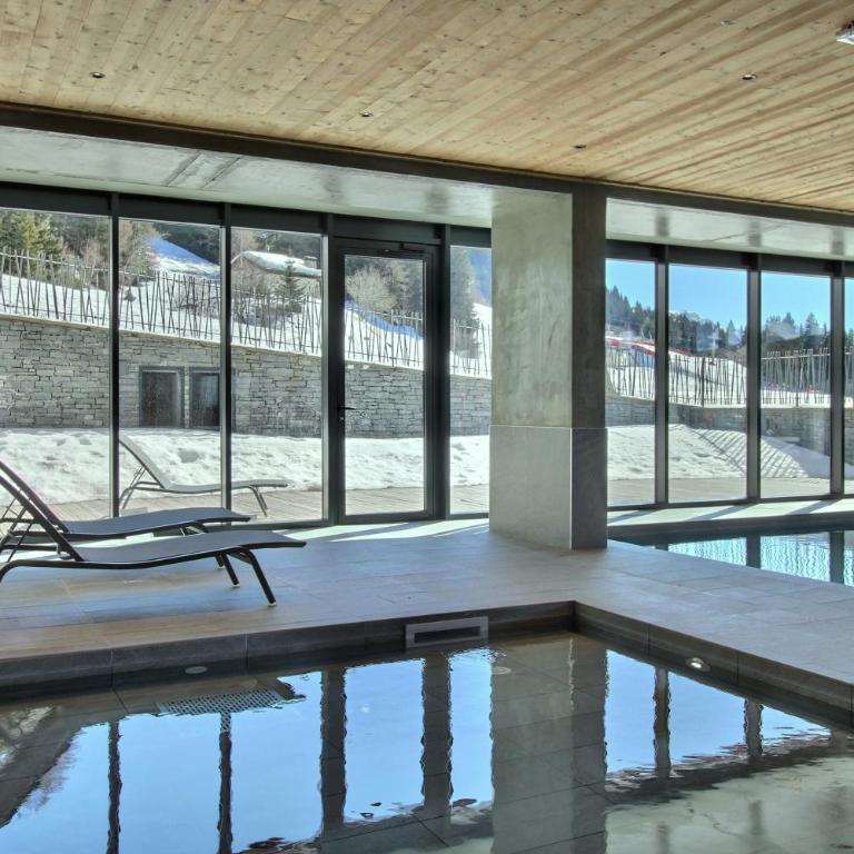 ARC 1600, Résidence Premium LE RIDGE, Appartement 12 personnes Vue Montagne - Ski aux pieds - Sauna, Hammam, Piscine intérieure chauffée, Salle de sport & fitness - Appartement 5 Chambres - 38