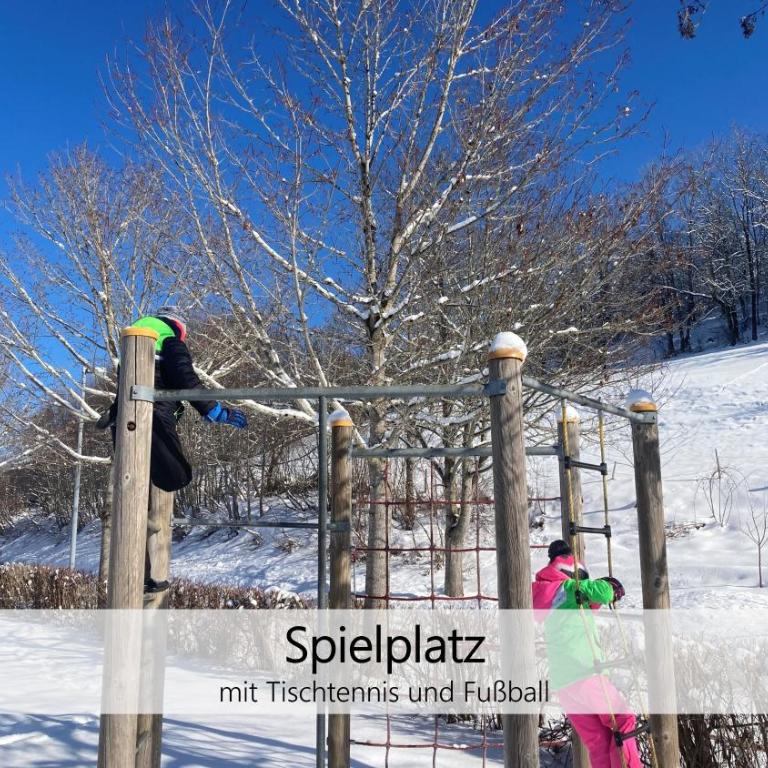 Alpenflair im Ferienpark Oberallgäu- Pool- Sauna- Bikepark- Skilift- Loipe- Wanderwege- stilvoll und kinderfreundlich - One-Bedroom Apartment - 60