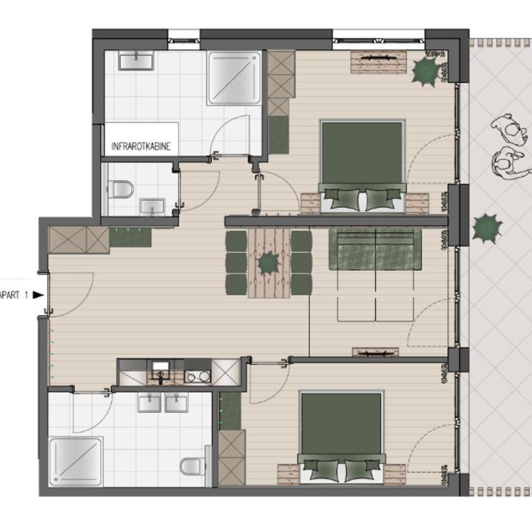 Bergliebe Gurgl - Apartment mit 2 Schlafzimmern - 1