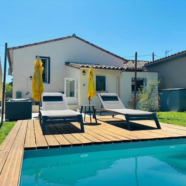 Le Cocon des Remparts - Swimming Pool, Air Conditioning, La Cité - Villa mit 2 Schlafzimmern - 31