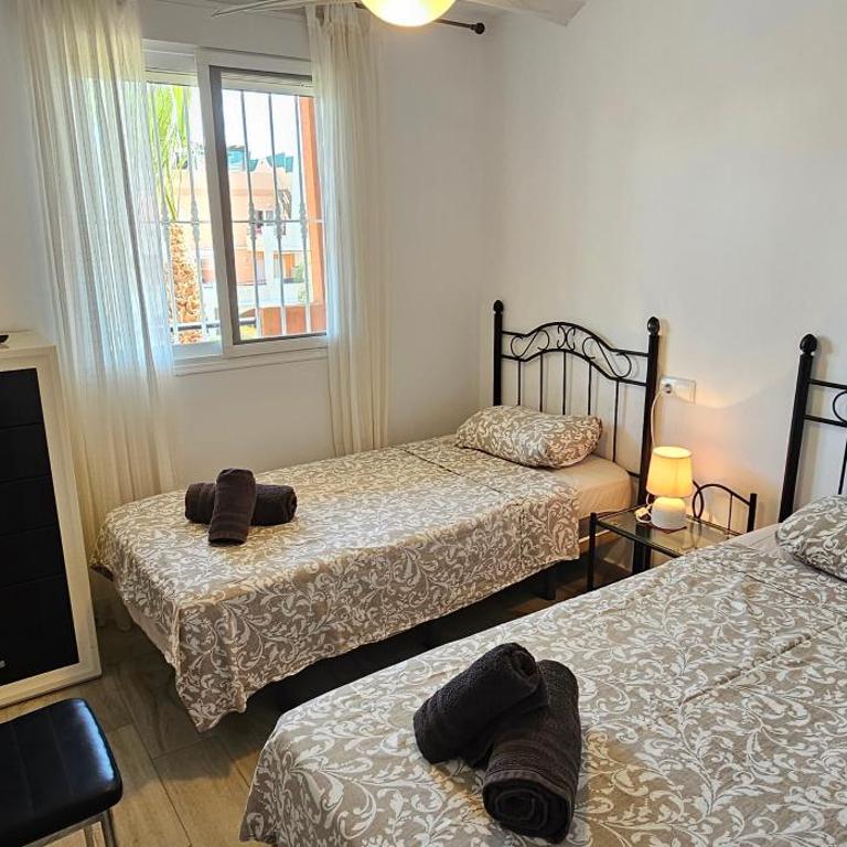 Apartamentos Paraíso Vera Playa, Ed Palmerston, Atico B a pie de Playa, piscina privada en solárium, WI-FI - Apartamento Ático - 19