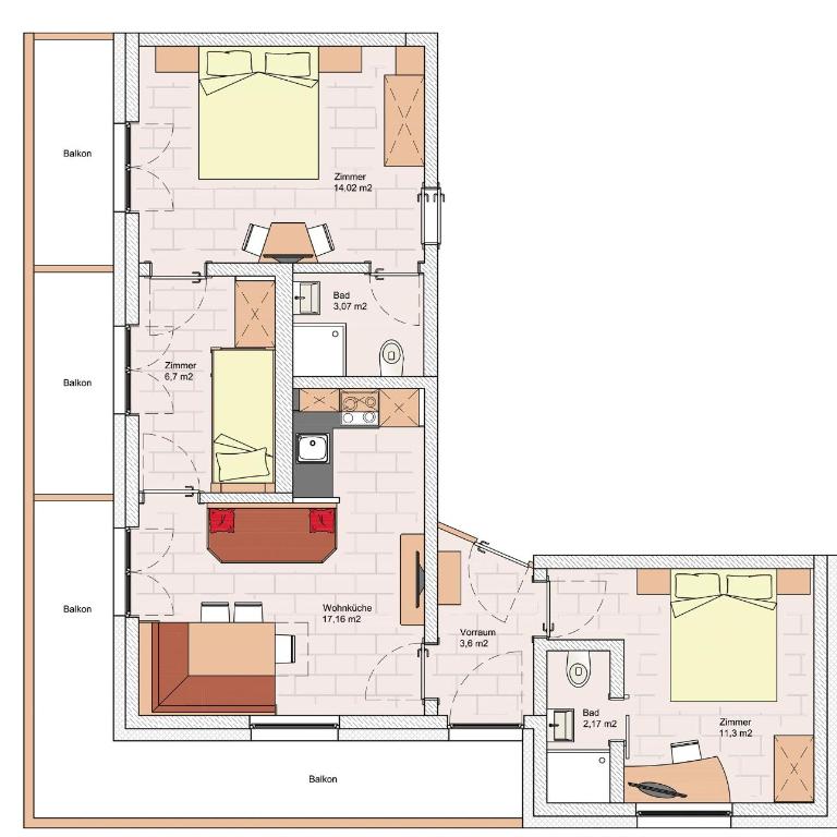 Silberkrug - Apartment mit 3 Schlafzimmern - 14