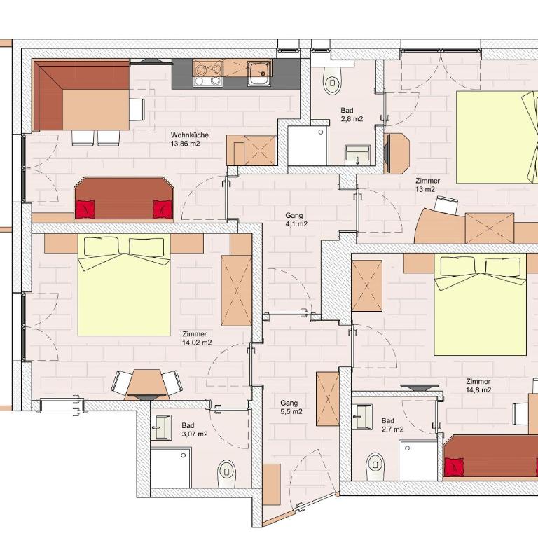 Silberkrug - Apartment mit 3 Schlafzimmern - 11