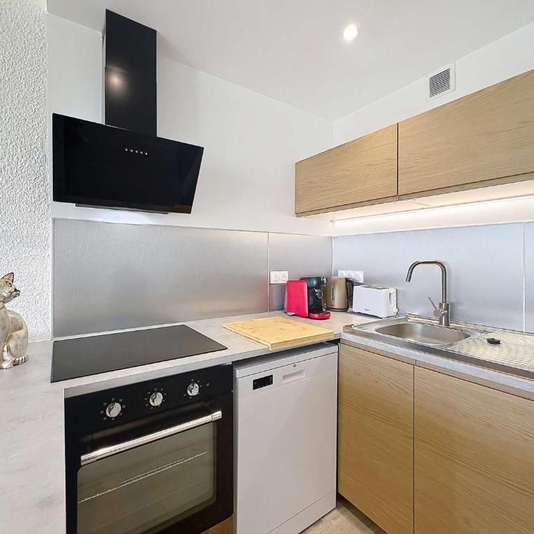 Studio Modernisé 35m² à Quiberon avec Parking - FR-1-478-331 - Studio - 4