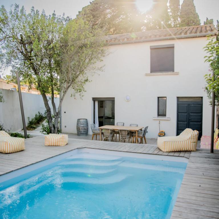 Maison Nomade piscine privée, parking et clim - Haus mit 3 Schlafzimmern - 55