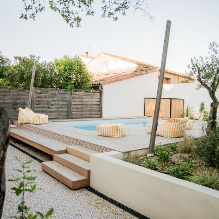 Maison Nomade piscine privée, parking et clim - Haus mit 3 Schlafzimmern - 60