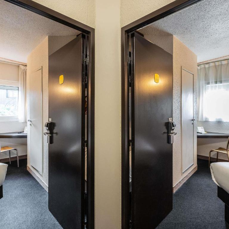 Greet Hotel Limoges Nord - Chambre Double Communicante avec 2 Lits Doubles - 1