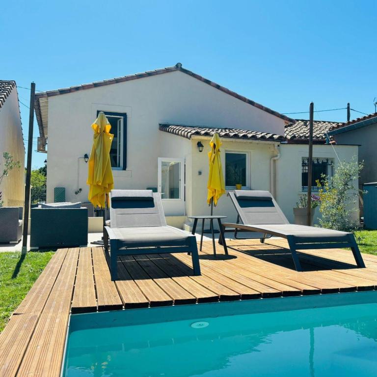 Le Cocon des Remparts - Swimming Pool, Air Conditioning, La Cité - Villa mit 2 Schlafzimmern - 1