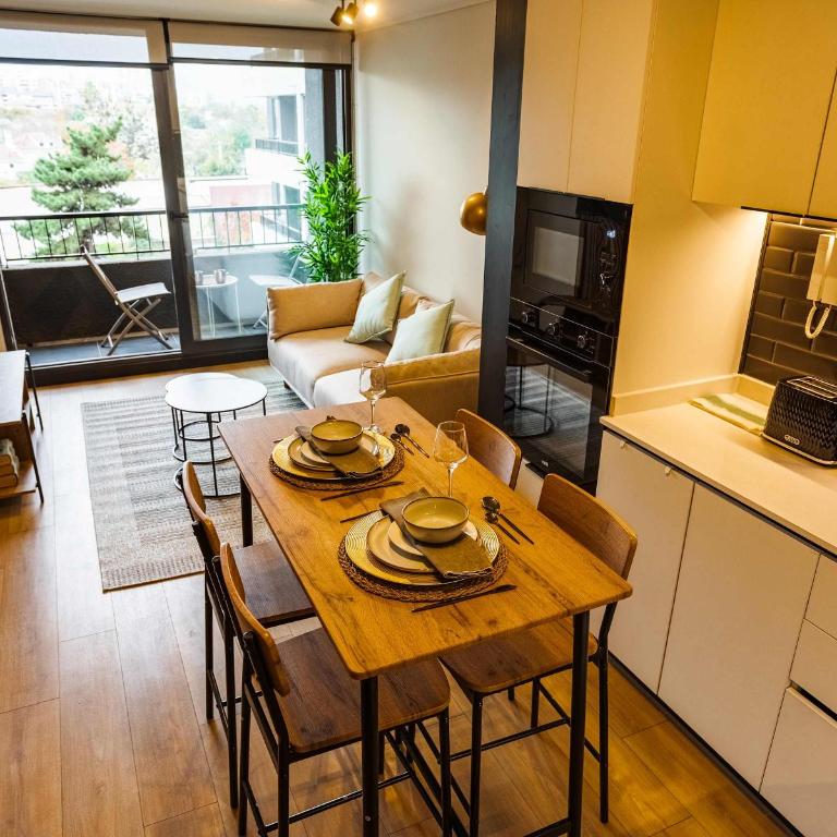 Chic 1BR in Nunoa Cozy Balcony Pool Access - Apartamento - 19
