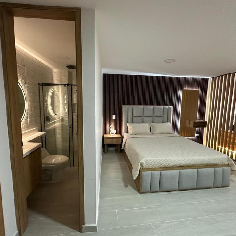 Apartamento tipo Loft con Jacuzzi Parque Guatape Antioquia - One-Bedroom Loft Apartment with One Queen Bed - 8