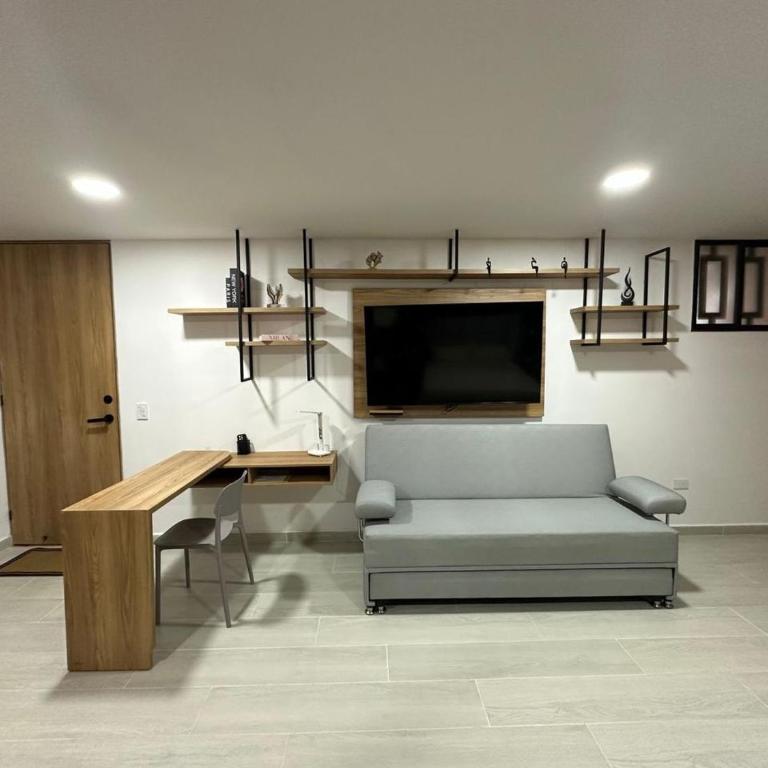 Apartamento tipo Loft con Jacuzzi Parque Guatape Antioquia - One-Bedroom Loft Apartment with One Queen Bed - 14