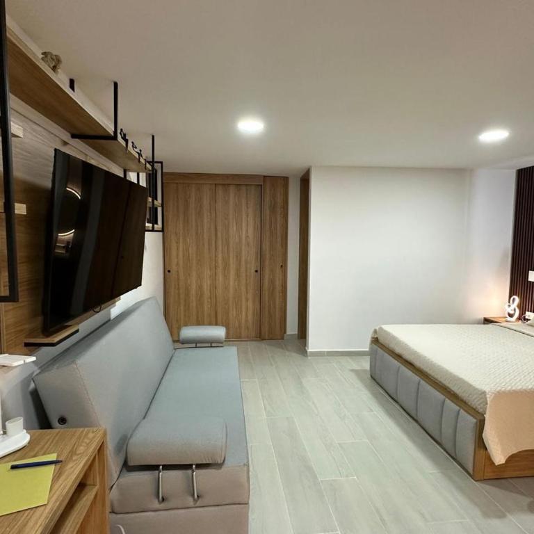 Apartamento tipo Loft con Jacuzzi Parque Guatape Antioquia - One-Bedroom Loft Apartment with One Queen Bed - 16