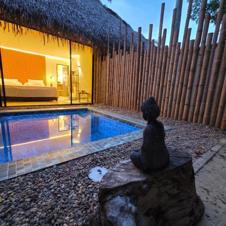 suite campestre parejas con ac y piscina privada - Villa de 1 dormitorio - 4
