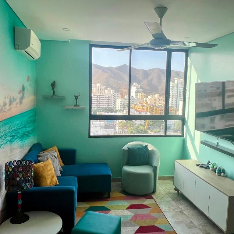 Nuevo Apto De Lujo SMART a 200m de Playa Rodadero - Apartamento de 1 dormitorio - 10