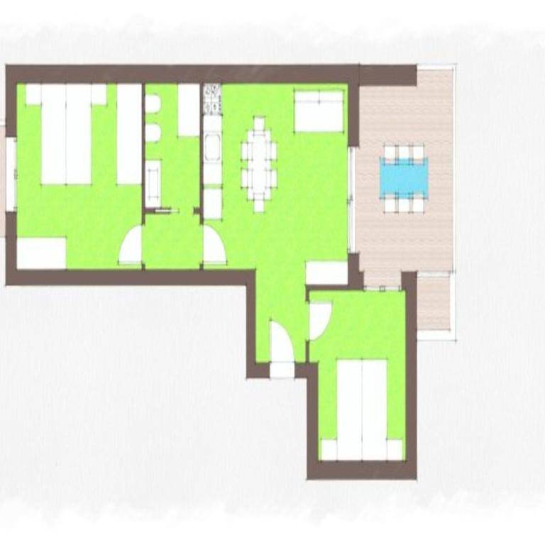 Tranquil getaway wit terraces and a pool - Apartment - 2