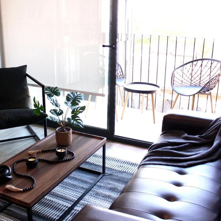 Depto Elegante con Balcón Centro Santiago - Apartamento de 1 dormitorio - 54