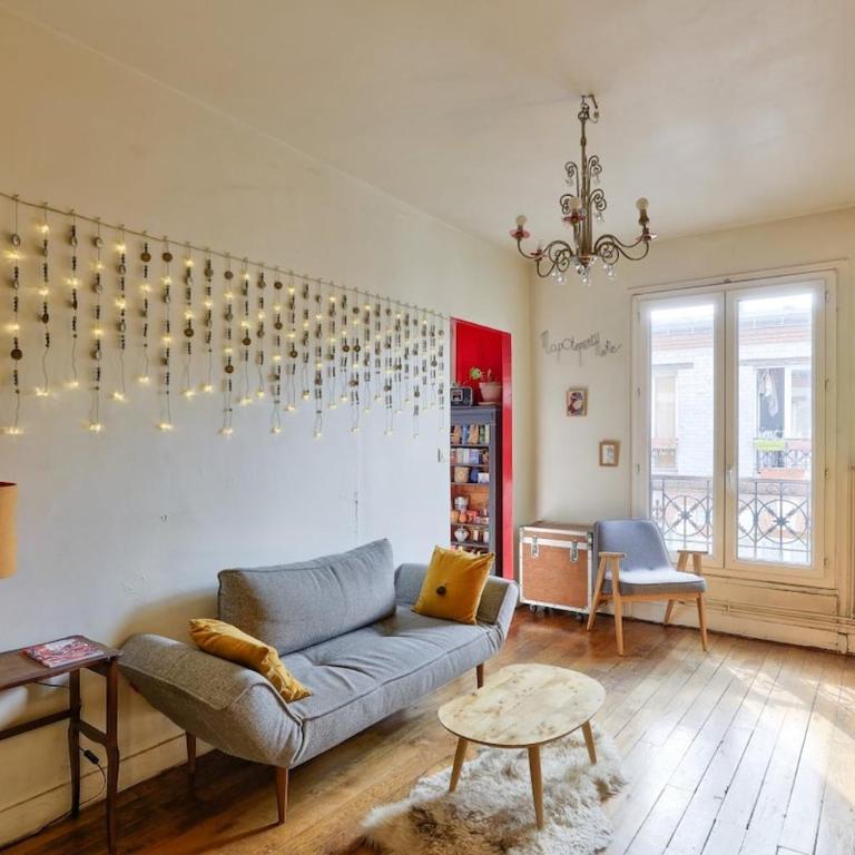 Cozy T2, 1BDR, 2P, Paris 18, Canal St-Martin - Apartment mit 1 Schlafzimmer - 1