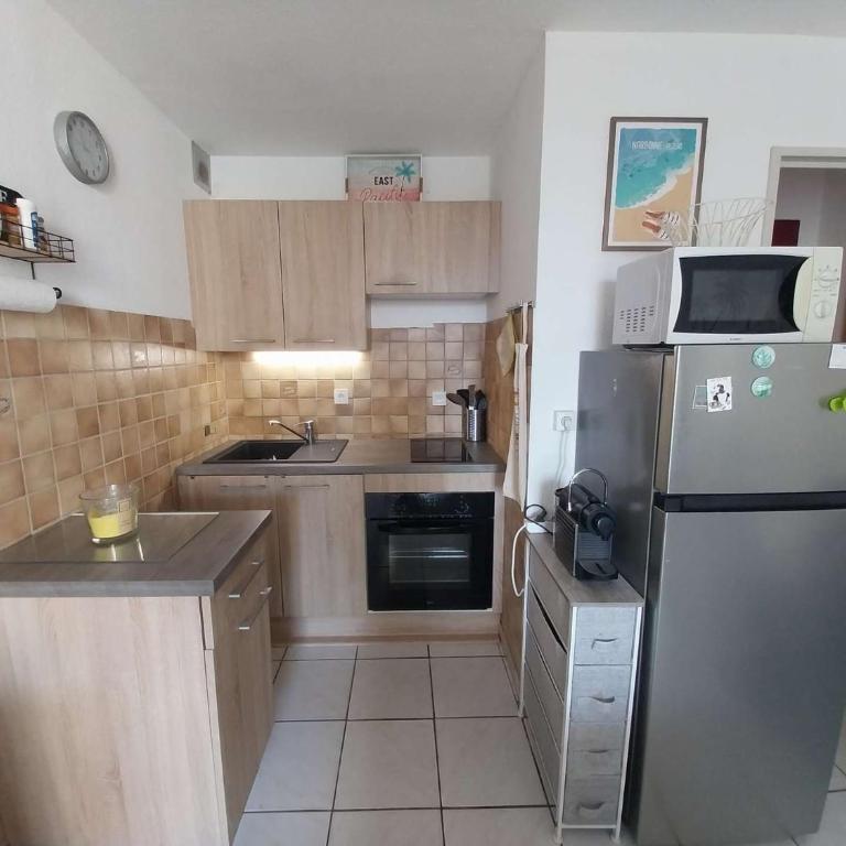 T2 Cabine RDC, parking, 4 couchages, proche plage - Appartement 1 Chambre avec Terrasse - 7