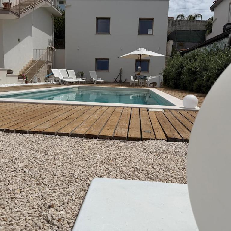Marea Lux Sud with Pool Air Conditionin Wi-Fi - One-Bedroom Deluxe Apartment - 23