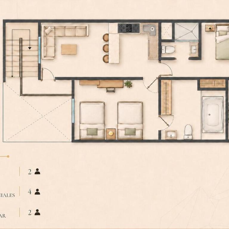 Departamento Elcano Guadalajara - Jacuzzi y cerca del Tren Ligero - Two-Bedroom Apartment - 6