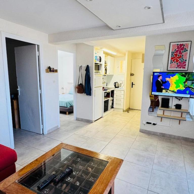 Grand appartement avec terrasse à 50m de la plage - Three-Bedroom Apartment - 4