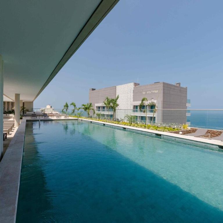 Moderno Apto PetFriendly Vista al Mar y La Montaña Apto 623 Bello Horizonte 1 - Apartamento de 1 dormitorio - 35
