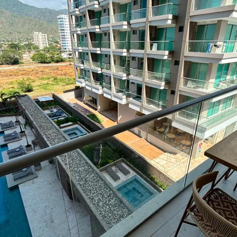 Moderno Apto PetFriendly Vista al Mar y La Montaña Apto 623 Bello Horizonte 1 - Apartamento de 1 dormitorio - 54