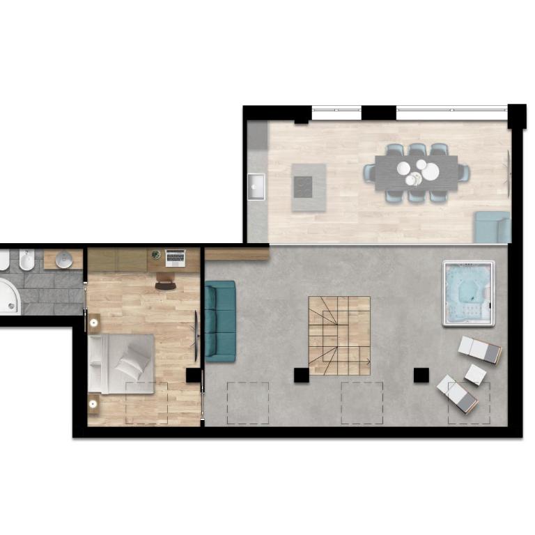 Echo - Private Spa Apartments - Appartamento con 3 Camere da Letto e Vista Montagna - 18