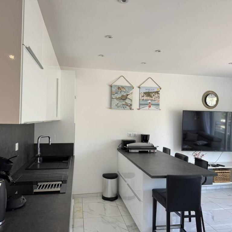 T2 climatisé, parking privé, proche plage - FR-1-100-366 - Apartamento - 15