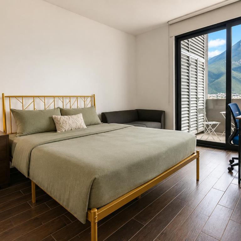 Moderno Ubicacion Vistas Seguridad y Estilo - Apartamento de 1 Dormitorio con balcón y vistas a la ciudad - 7
