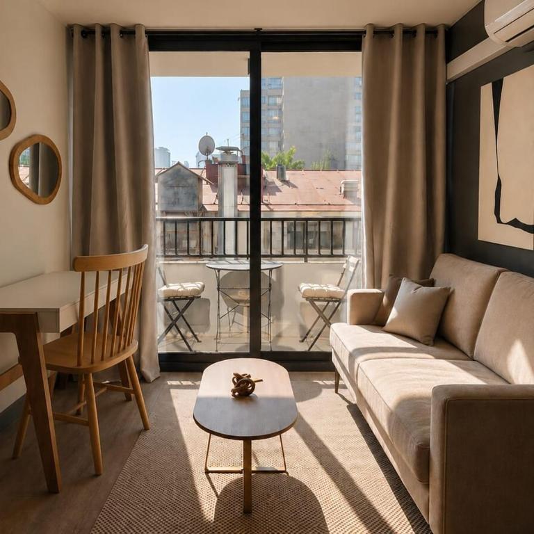 NUEVO y moderno depto en centro de Santiago - Apartamento de 2 dormitorios - 1