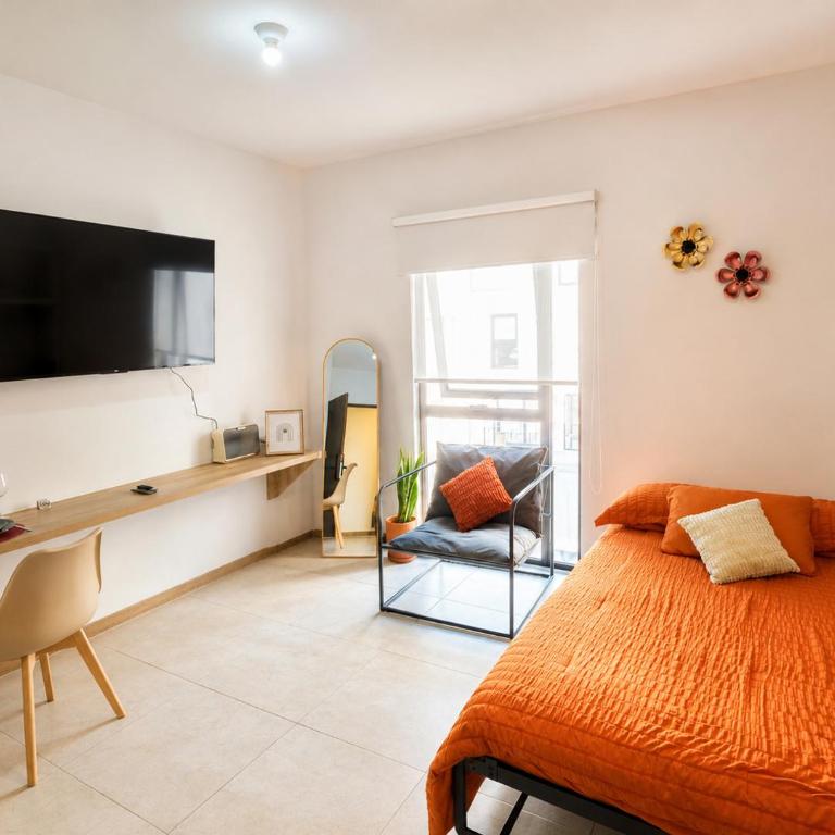 LUMEN MJL - Centro GDL - Gym & Coworking - Deluxe Studio mit Kingsize-Bett - 1