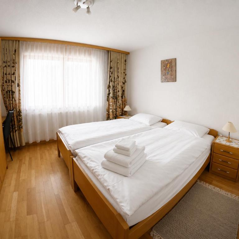 Residenz Darianne Leukerbad - Apartment mit 1 Schlafzimmer, Balkon und Bergblick - 6