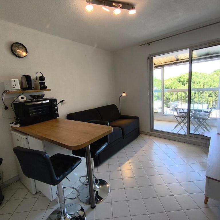 Studio cabine, Plage à 5 min, loggia et parking - Appartement 1 Chambre - 5