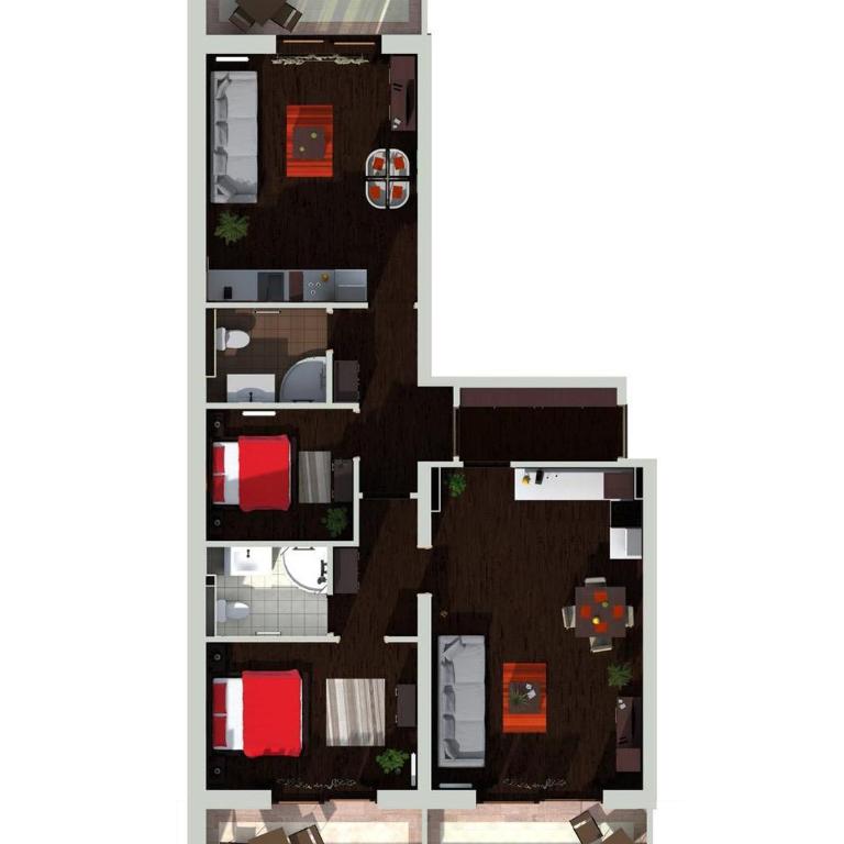 Terasse 1 & 2 - Apartment mit 1 Schlafzimmer - 10