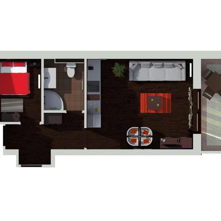 Terasse 1 & 2 - Apartment mit 1 Schlafzimmer - 12