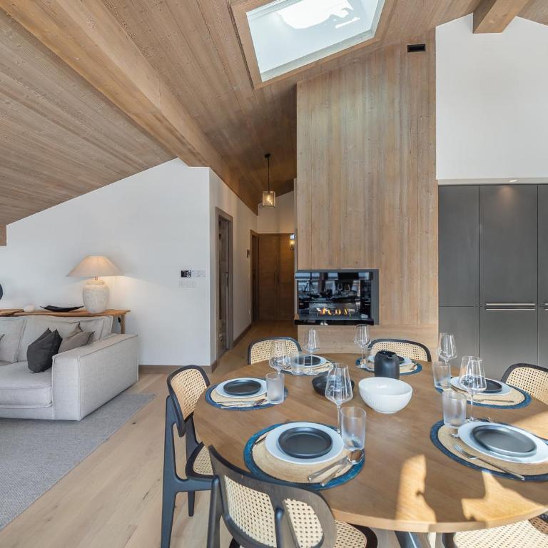 Penthouse lumineux avec piscine à Megève, pour 10 personnes - FR-1-569-68 - Appartement - 10