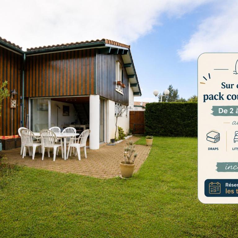 Maison T3 près du lac de Biscarrosse, secteur boisé, terrasse & jardin, pour 4 pers., 2 étoiles - FR-1-521-96 - Maison de Vacances (4 Adultes) - 1