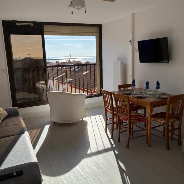 Studio cabine 18, vue mer, à 30m de la plage, avec linge de lit et ménage inclus - Apartment mit 1 Schlafzimmer - 5