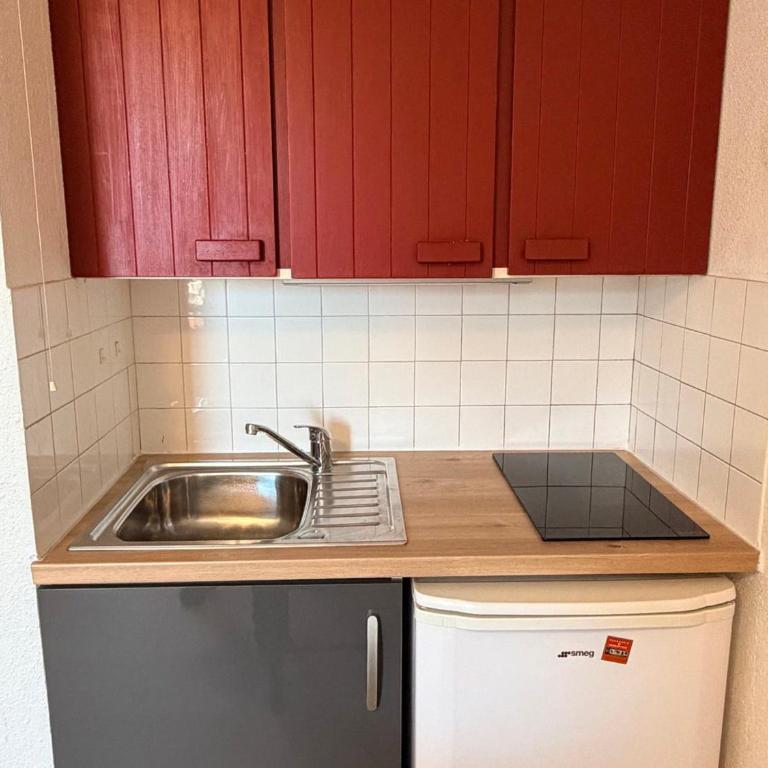 Studio cabine 4 pers., pied des pistes, vue vallée - Appartement 1 Chambre - 6