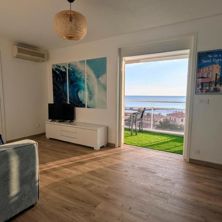 Vue mer exceptionnelle dès le réveil - Apartment mit 1 Schlafzimmer, Meerblick und Terrasse - 1